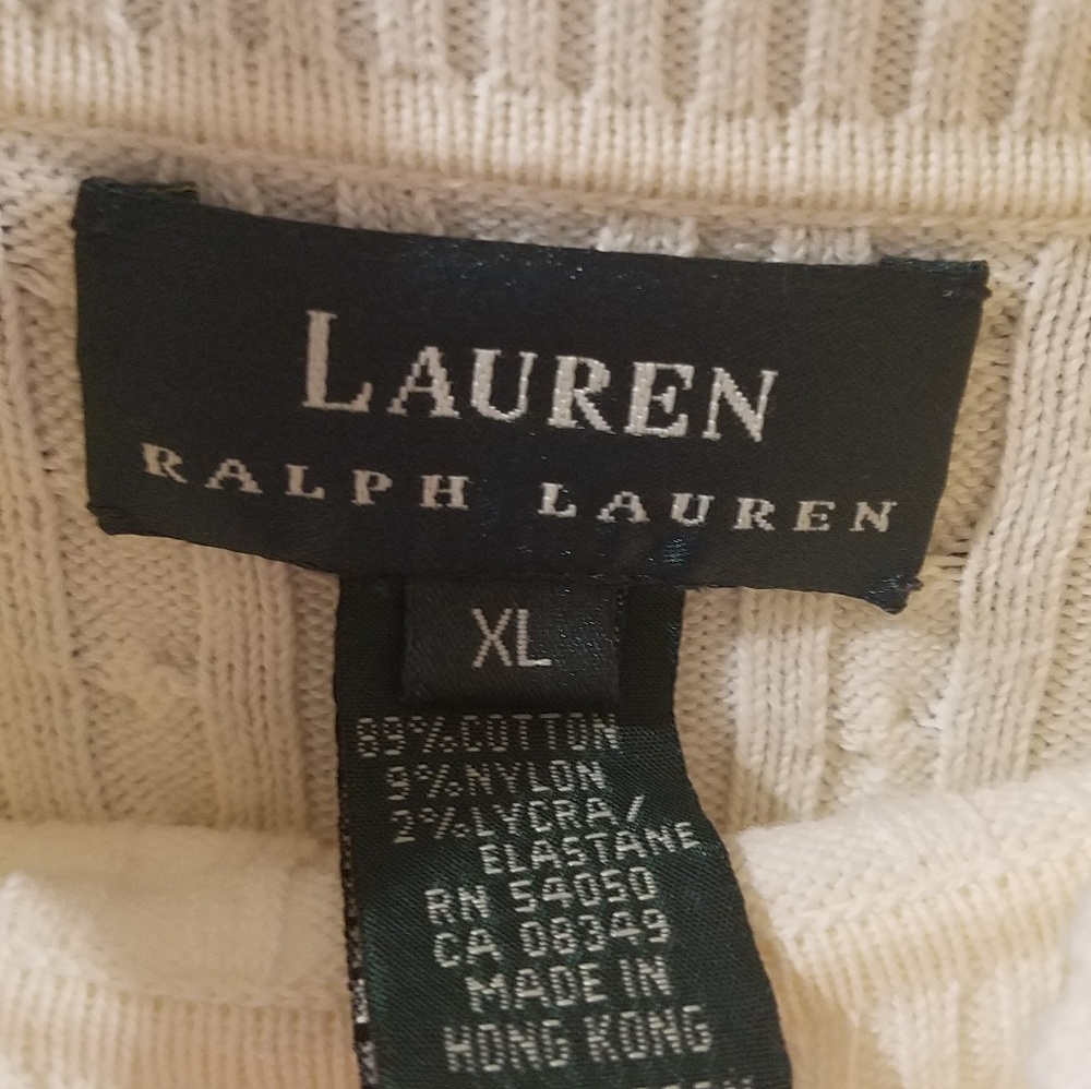 Off white turtleneck sweater